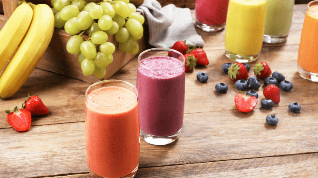 Variety of Tasty Smoothies