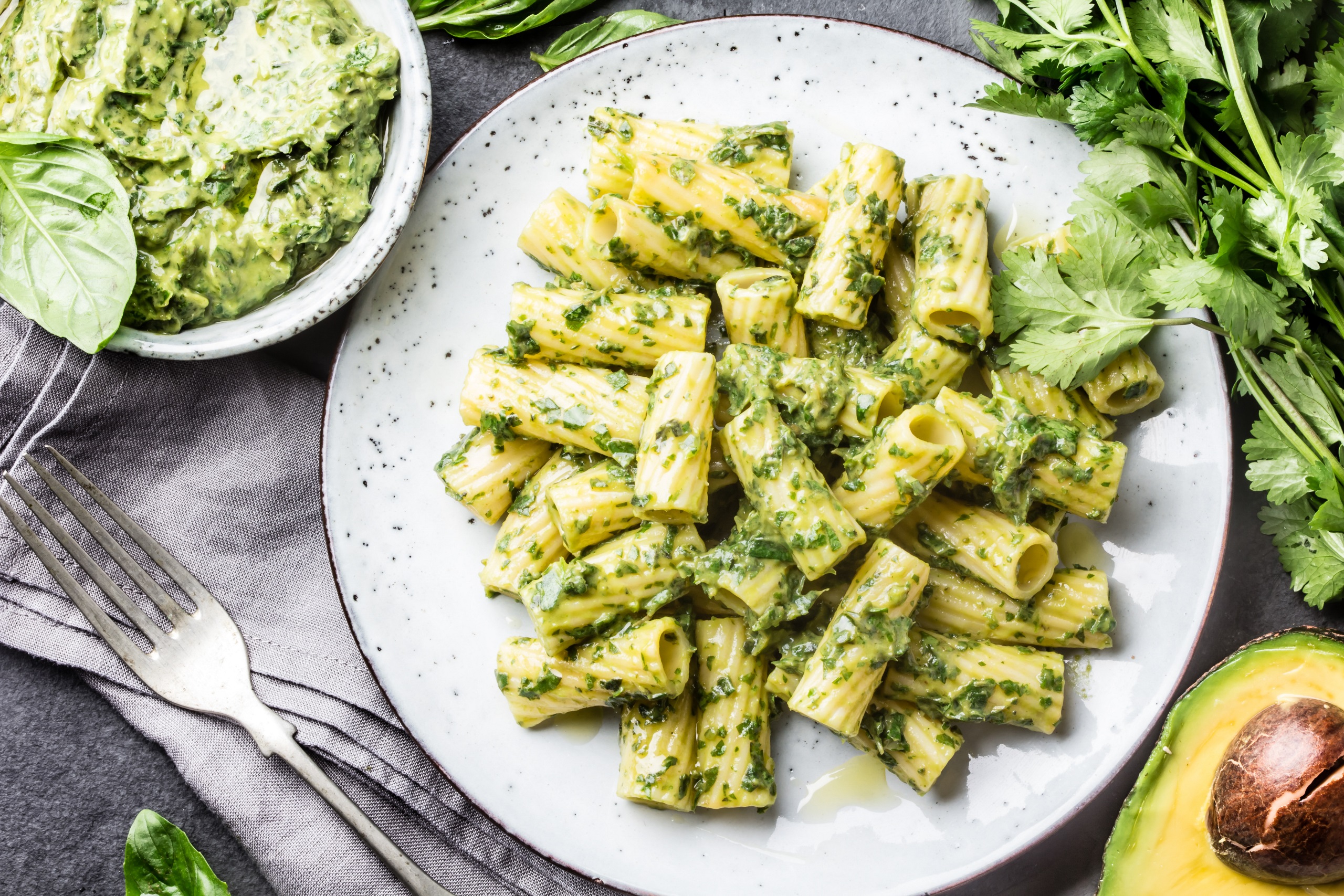 Nourishing and flavorful avocado pasta