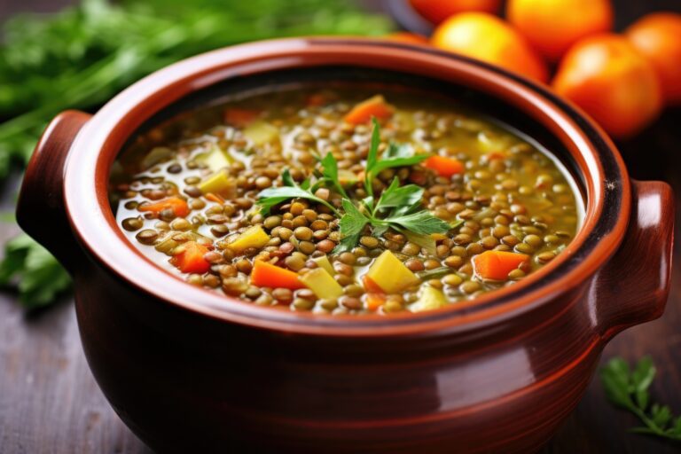 Lentil Soup with Potatoes and Carrots