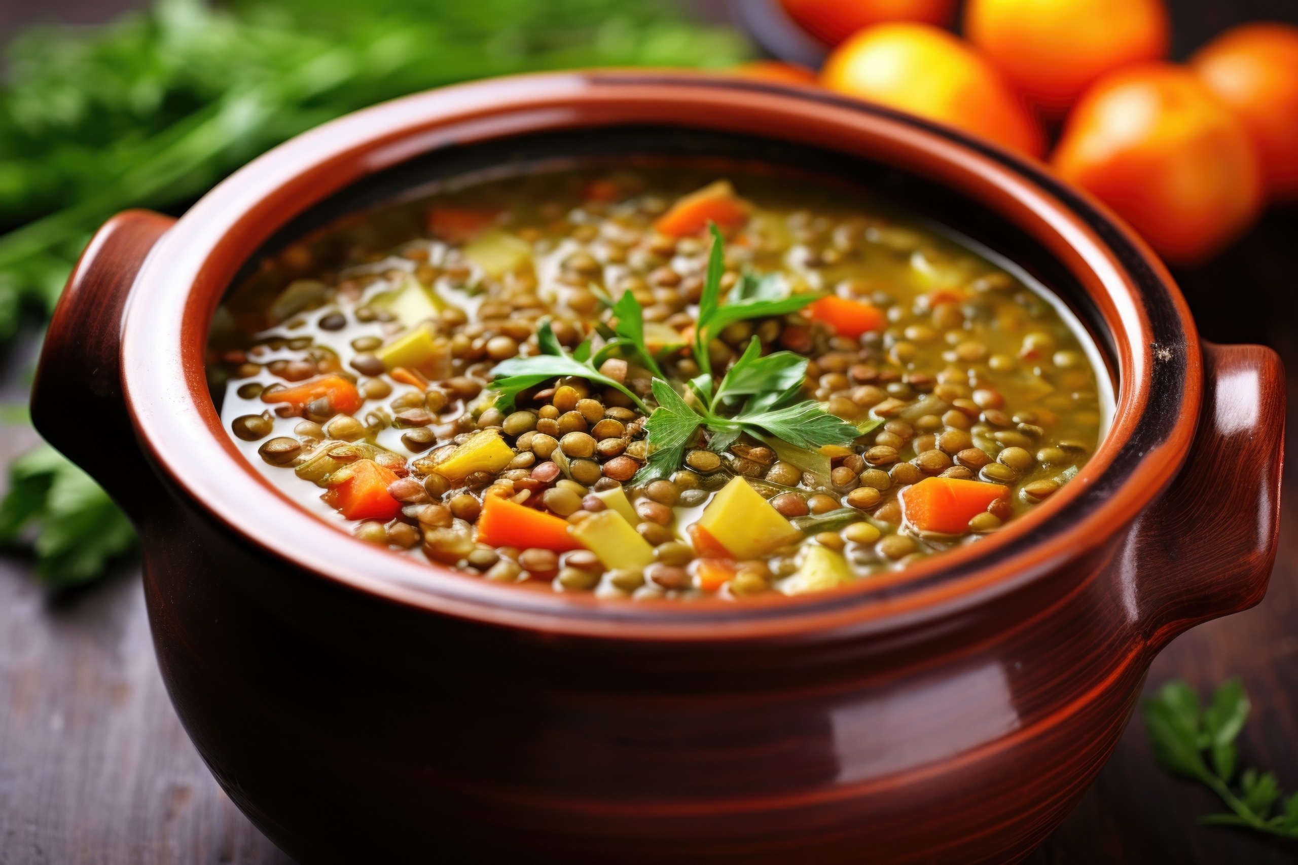Lentil Soup with Potatoes and Carrots