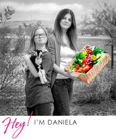 Daniela Clapp, the Vegan Mom, with her daugther Christina